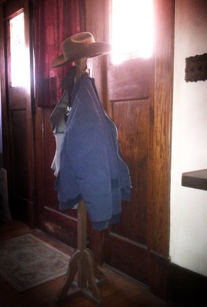 Hall tree in a foyer