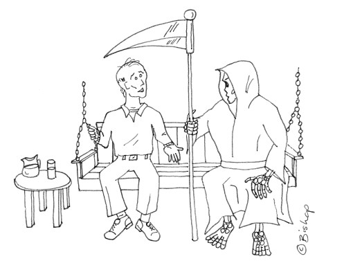 Ben Codger and Death ... on a porch swing