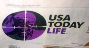 USAToday Life section shows a zombie in the crosshairs
